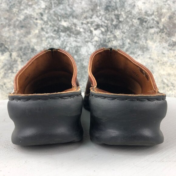 JOSEF SEIBEL Women's EU 39 (US 8-8.5) Brown Leather Slip On Mules Loafers - Picture 4 of 13